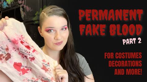 fake blood for clothes permanent|blood on a shirt.